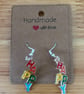 Sterling Silver Earrings - Happy - Brand New & Sealed!! 