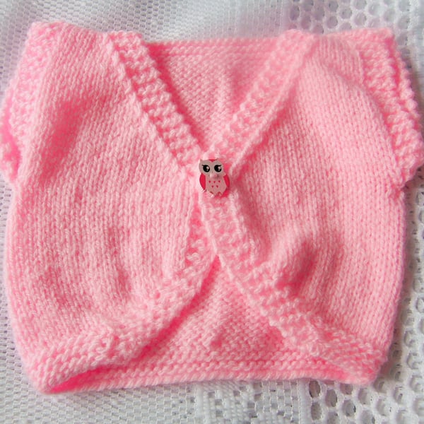 Baby's Curved Front Sleeveless Bolero, Baby Shower Gift, New Baby Gift