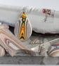 Striped Dodge fordite swivel cufflinks - Image 5