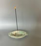Ceramic Incense Holder: Cloud Altar Tray with Gold Moon - Image 7
