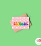Rainbow Bird Christmas Card, A6 Christmas Card, Cute Animal Christmas Card