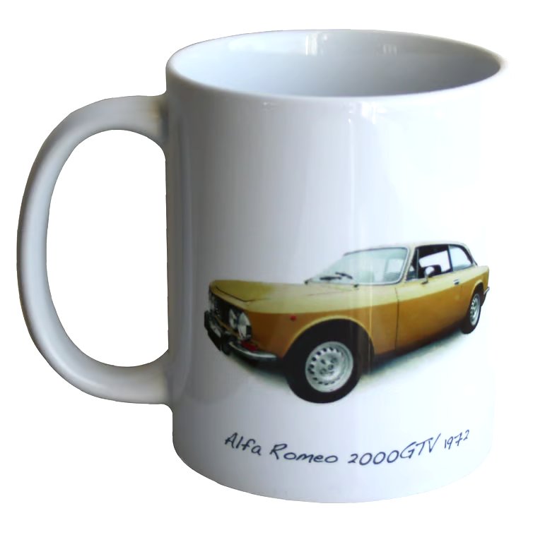 Alfa Romeo 2000GTV 1972 - 11oz Ceramic Mug for the Enthusiast