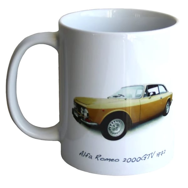 Alfa Romeo 2000GTV 1972 - 11oz Ceramic Mug for the Enthusiast