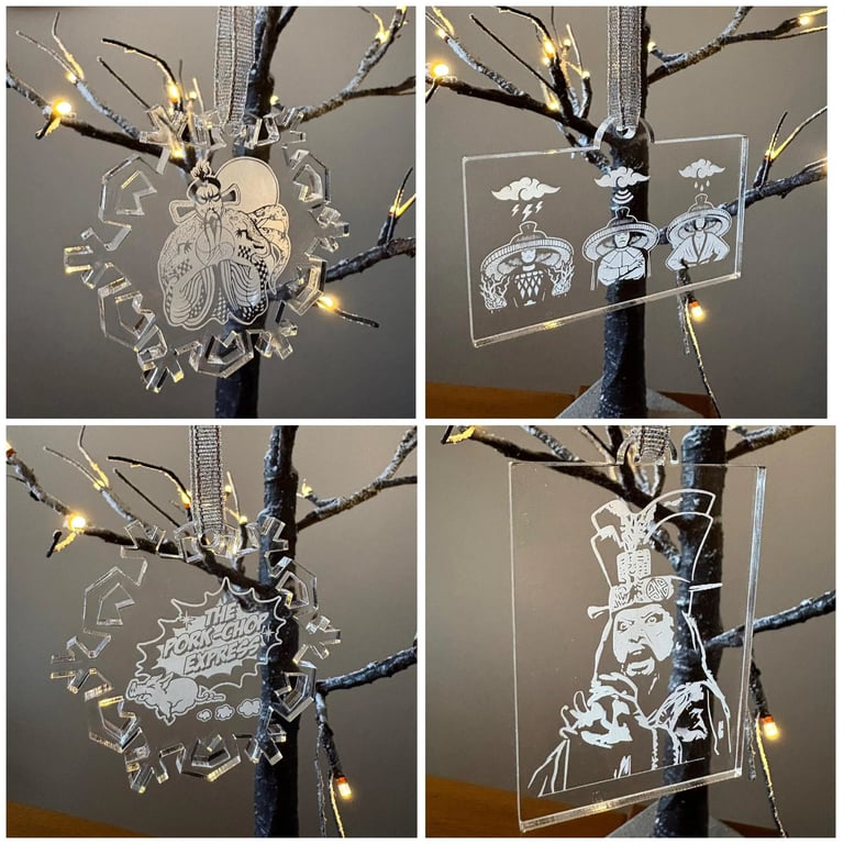 Big Trouble in Little China themed Christmas Tree Decorations