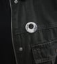 Olive tree kuffiyeh inspired glasses holding brooch pin. - Image 2