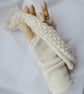 Creamy panel gauntlets pure wool - Image 2
