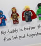 AVENGERS - FATHERS DAY SPECIAL - MY DADDY IS - FRAMED MINIFIGURES - Image 3