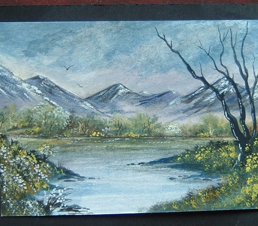 watercolour landscape art painting ref 541