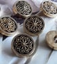 18mm 28L Antique GOLD Buttons from France - Image 1