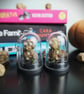Miniature Stacking Skull Bell Jar (Glow in the dark)  - Image 1