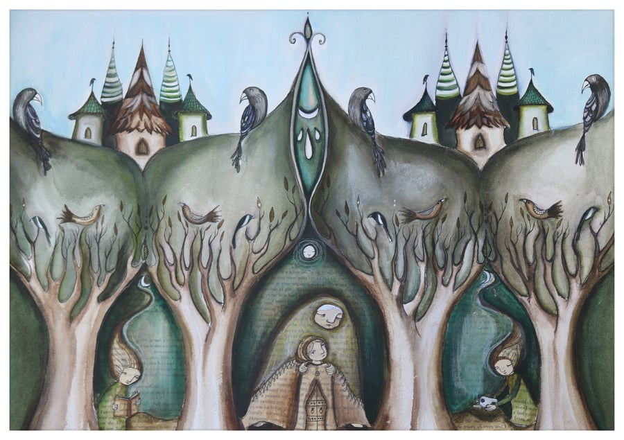 'Woodland story' A5 Limited edition print