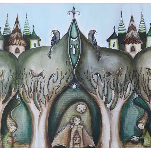 'Woodland story' A5 Limited edition print