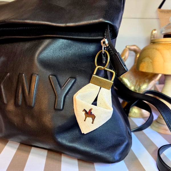 Cowgirl Keyring Bag Charm