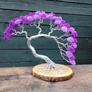 Asymmetric Wire Bonsai Tree Sculpture – Personalised Handmade Tree Art