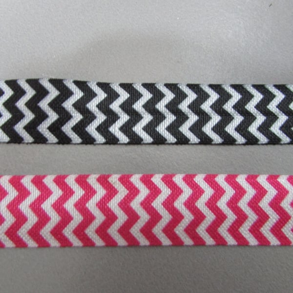 Chevron Fold Over Elastic x 1 metre