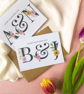 Personalised Happy Valentines Day Card, Custom Initial Card for Partner - Image 5