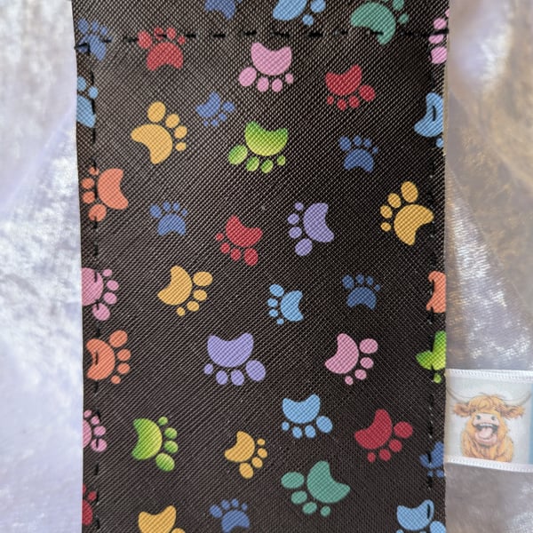 Paw print glasses case