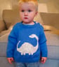 Knitting Pattern Dinosaur Sweater and Hat (Diplodocus).  Digital Pattern - Image 2