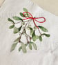 Festive Mistletoe Linen Embroidery Kit - Image 6