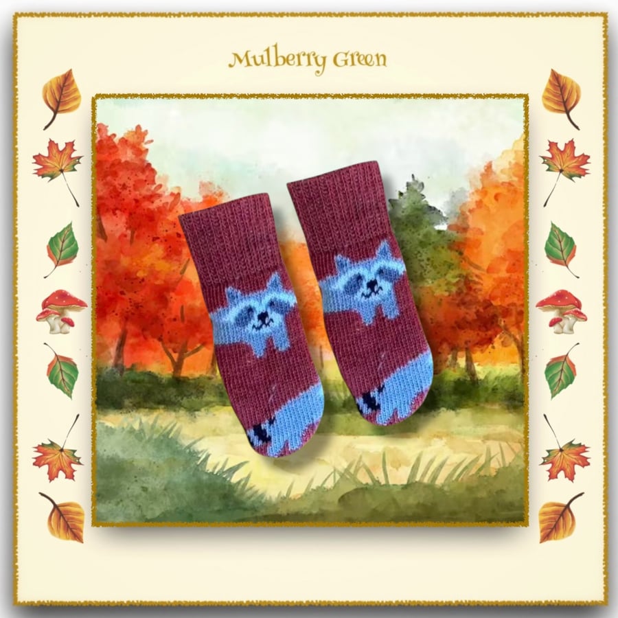 Raccoon Socks