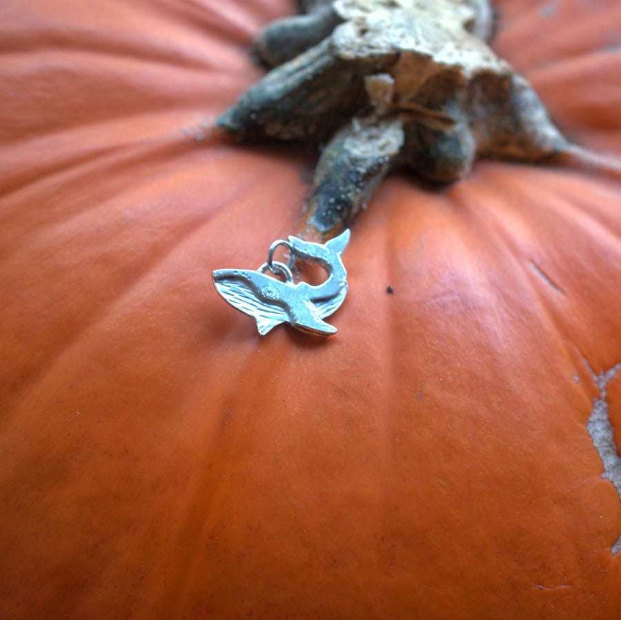 Seconds Sunday Silver Whale charm only