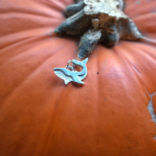 Seconds Sunday Silver Whale charm only