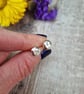 Sterling Silver Hammered Pebble Stud Earrings - JBJ3017 - Image 3