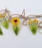 Sunflower fused glass bunting, garden art, gift for home.  - Image 9