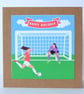 'Colourful Cards' Girl's Football Birthday Card 