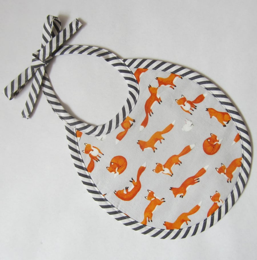 Babies First Size Fox and Rabbit Bib