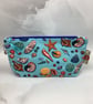 Shells makeup bag, seaside zip bag, 2 size options, Handmade - Image 5