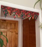 LUXURY CHRISTMAS BUNTING DOOR PELMET VALENCE CURTAIN BANNER 76 x 20cms no 2