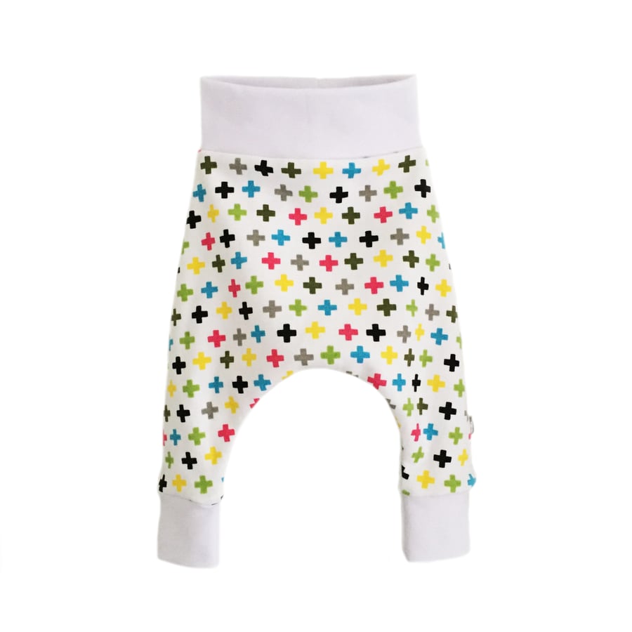 Baby trousers, Baby Pants, HAREM PANTS, Trousers MINI CROSSES, Gift Idea