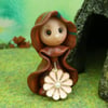Tiny Blossom Gnome 'Mirth' OOAK Sculpt by Ann Galvin