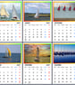 2027 Calendar Sailing Boats A4 Size Wall Hanging  - Image 2