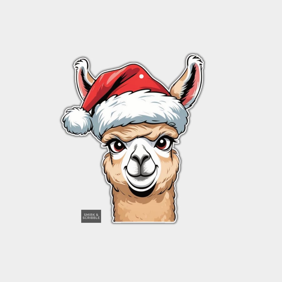 Funny Christmas Gift Tags For Adults, 6pk - Cute Llama