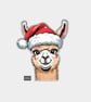 Funny Christmas Gift Tags For Adults, 6pk - Cute Llama - Image 1