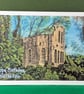 Leasowes Priory Art Card: Blank or Personalised A5-Size Greetings Card