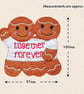 Together Forever Gingerbread Couple - Personalised Decoration or Magnet - Image 6