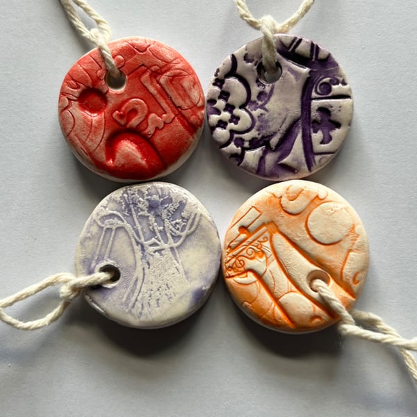 Set of Ceramic Gift Tag: Little Keepsakes, Love Tokens