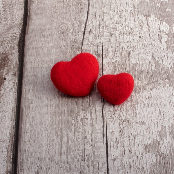 Heart brooch, valentines gift,Valentines card