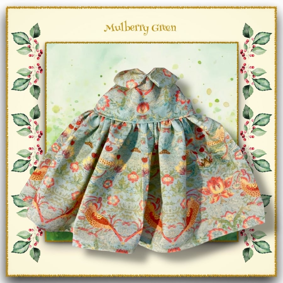 Turquoise William Morris Dress