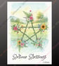 Beltane Blessings Card Wiccan Pagan Wiccan Witch Witchy Solstice Equinox