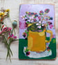 'August blackberrys' small painting on reclaimed wood - Image 9