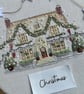 Yorkshire Christmas Cottage Embroidery Panel Only