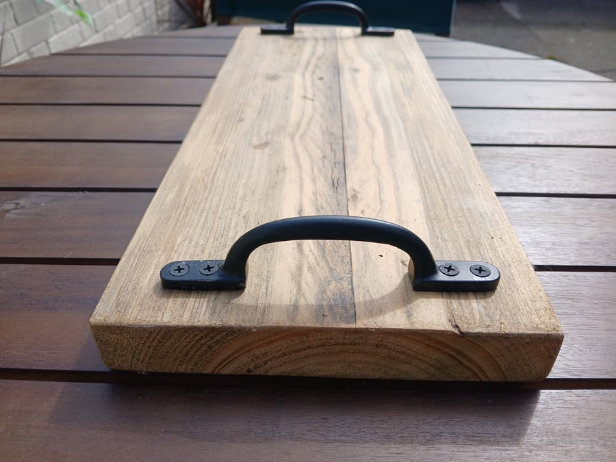 Reclaimed wood Serving tray, drinks tray