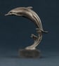Leaping Dolphin Animal Statue Small Bronze Resin Sculpture - Image 5