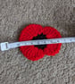 Small Crochet Poppy Brooch - Image 3