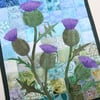 Thistle Kit  Art Quilt Wall Hanging 