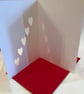 Valentine's Day cards Heart cards with red envelope handmade A6 - Image 3